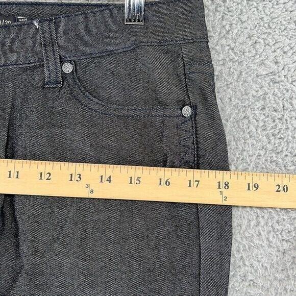 Prana Denim Pants Womens 8/29 (32x31) Black Dark Wash Straight Leg - Picture 4 of 11